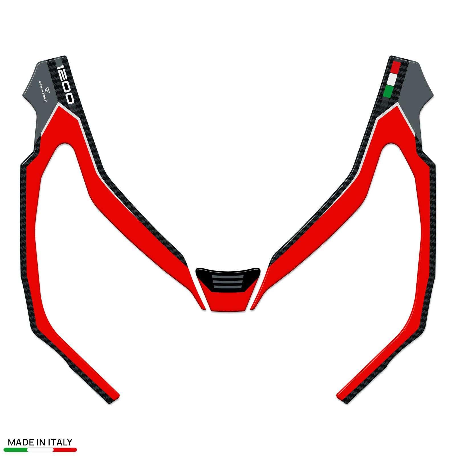 Resin Bike Autocollant Moto Compatibles avec Moto Morini X-Cape 1200 2025-2026. Protections Phare Contre Les Chocs et Les Éraflures. Autocollant 3D Résinés Made in Italy