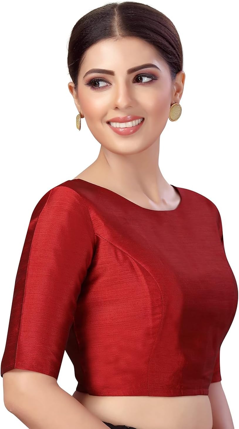 Indian Readymade Designer Party Wear Bollywood Style Choli Top Sari Blouse for Women - Image 2