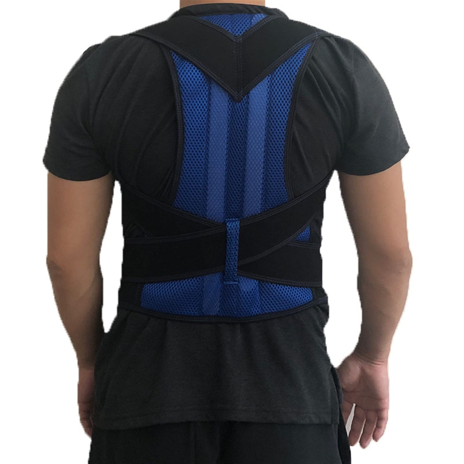 Back Corrector Posture Corrector per Uomini e Donne Postura Postura Braccia clavicola Stop bloccando e ingoiando la Salute e Il rilassamento Regolabili Allenatore (Colore: Blu, Dimensioni: ml) Buono