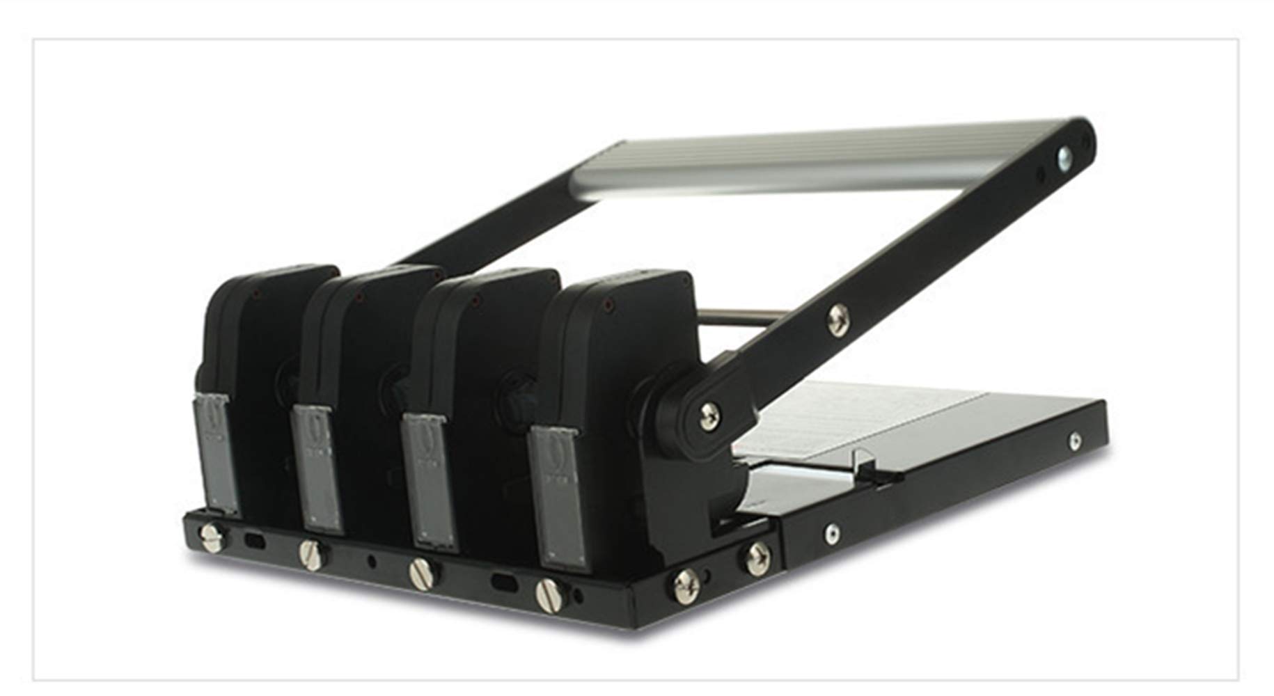 Hanchen 931D - Perforatrice manuale a 4 fori, capacità 140 fogli, per ufficio, casa, scuola, resistente