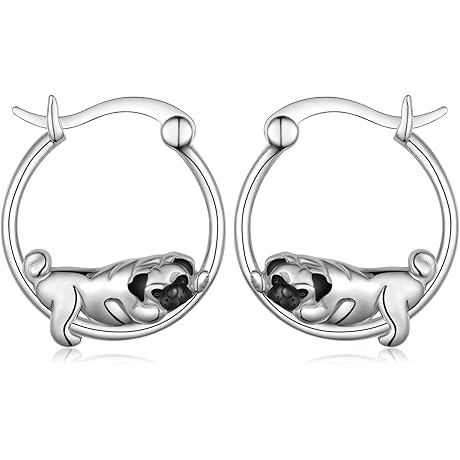 Chic Pug Earrings- Irresistible Canine Charm