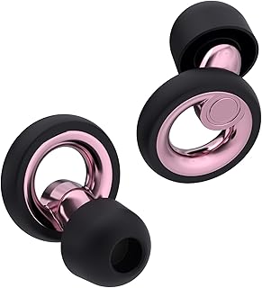 Jayine Plus Ear Plugs for Sleep, Hearing Protection Ear Plugs Noise Cancelling 30dB, Reusable Soft Silicone Earplugs for Sleep, Focus, Travel or Concerts - More Extra Accessories Incl - Rose