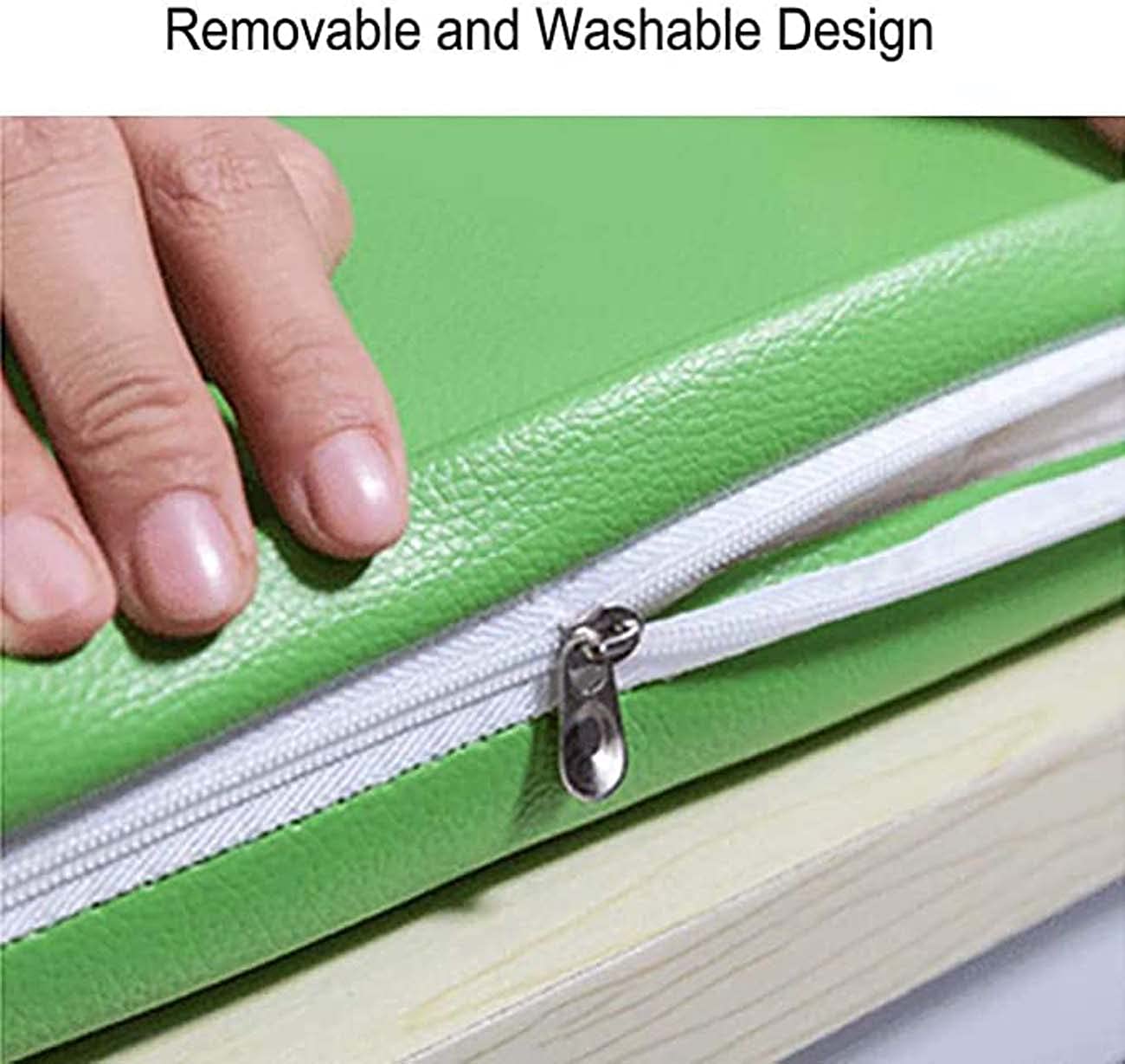 Cojín impermeable para banco de exterior, cojín de asiento largo de 2/3 plazas para jardín, patio, columpio, comedor, accesorio gris claro para muebles de mesa (120 x 40 x 3 cm)