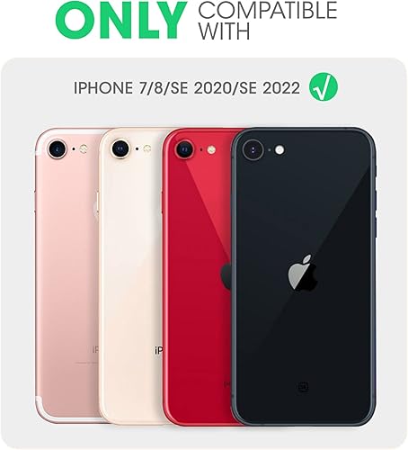 Miniatura 2 de i-Blason Ares - Funda para iPhone SE 2022 (3 generación), protector de pantalla integrado Funda transparente resistente de doble capa para iPhone SE