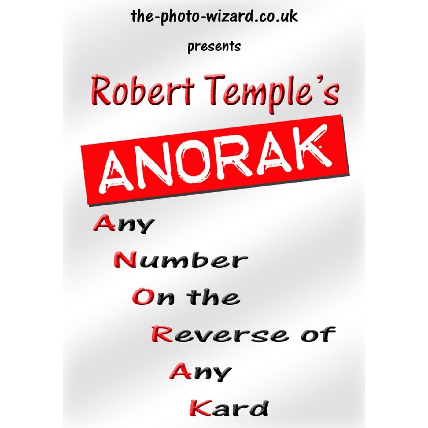 ANORAK - Any Number On Reverse Of Any Kard - A Modern Day Version of The Berglas Effect