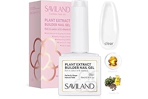 SAVILAND Clear Builder Nail Gel - Rich Castor Oil & Vitamin E...