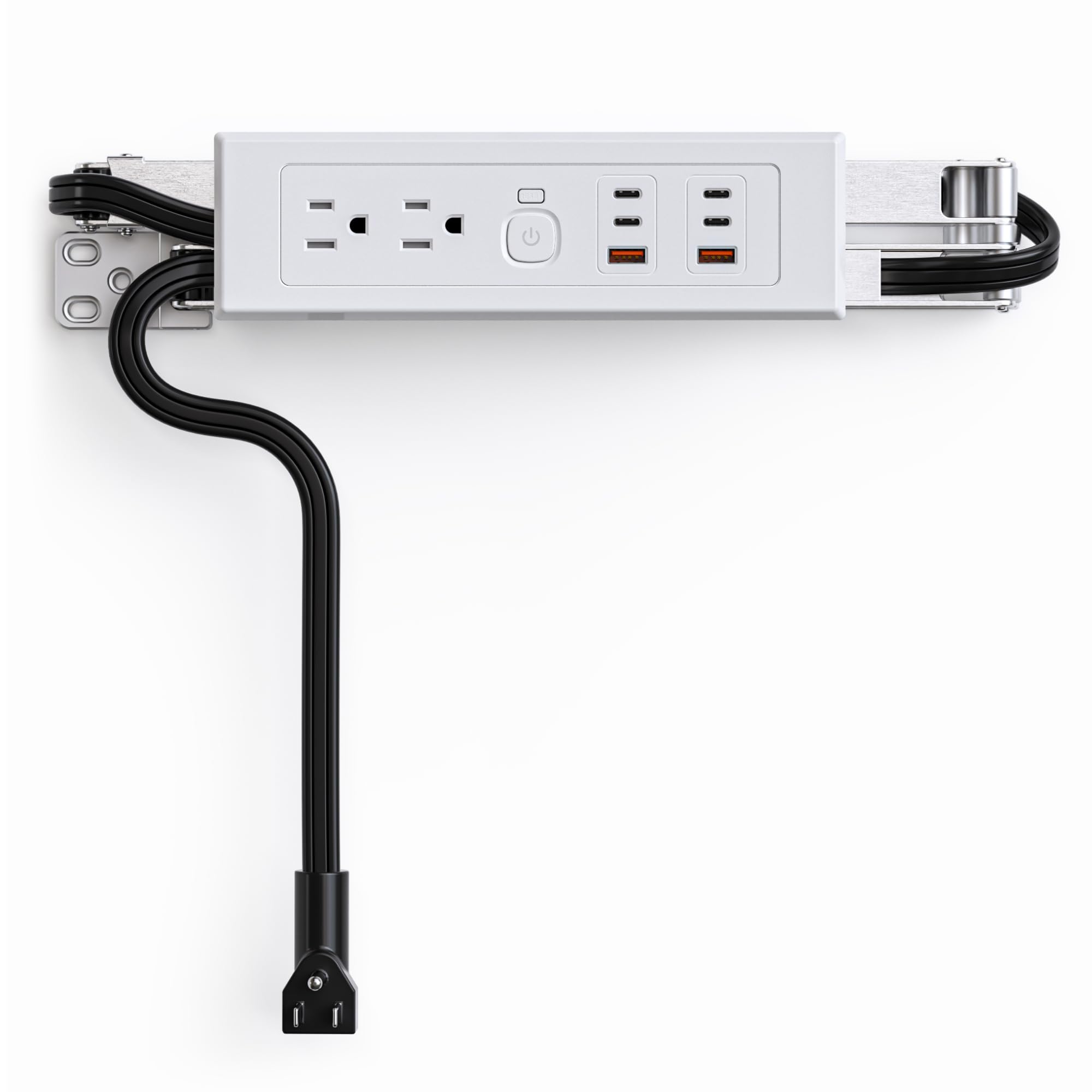Drawer Outlet Kit PD30W Fast Charging Station Type-C 4 Power Cabinet Plug Charging Strip Recessed Vanity Table Box