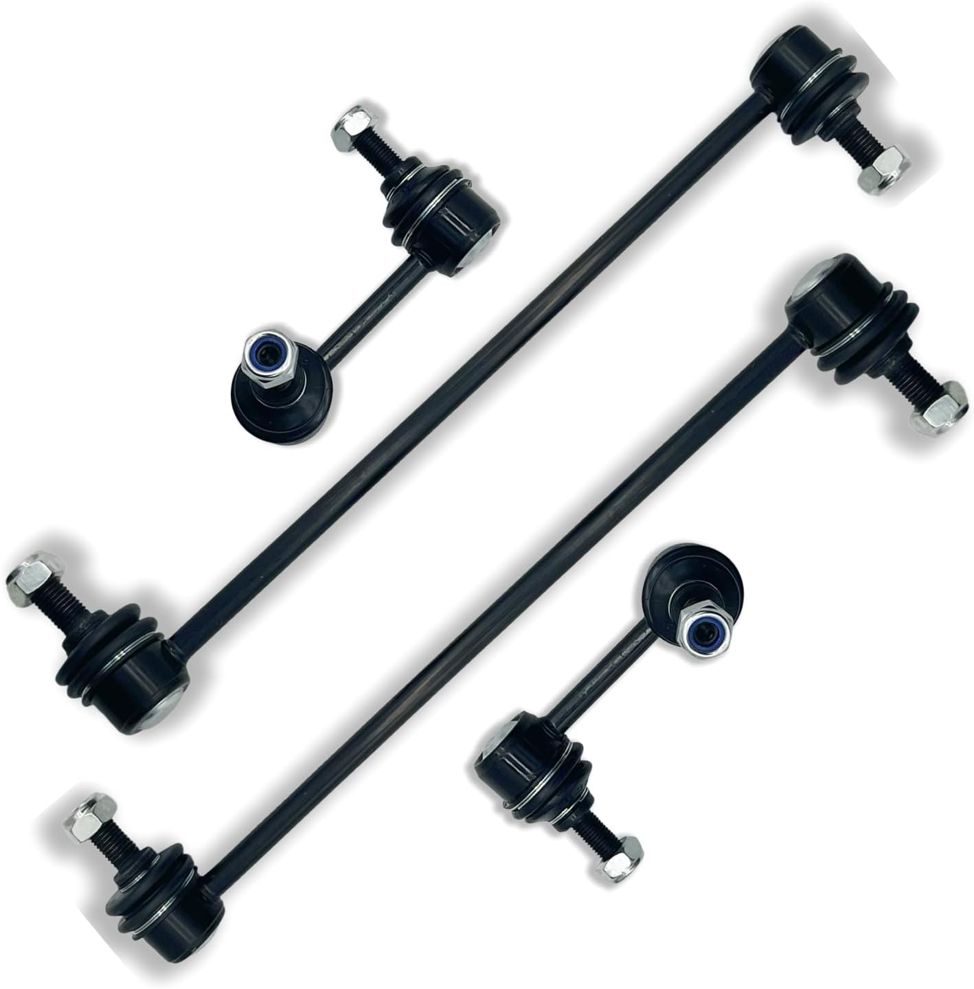 4pcs Front & Rear Sway Bar Stabilizer Link Kit Compatible for Honda CRV 2007 2008 2009 2010 2011 2012 2013 2014 2015 2016 / K750151 K750156 K750297 X2