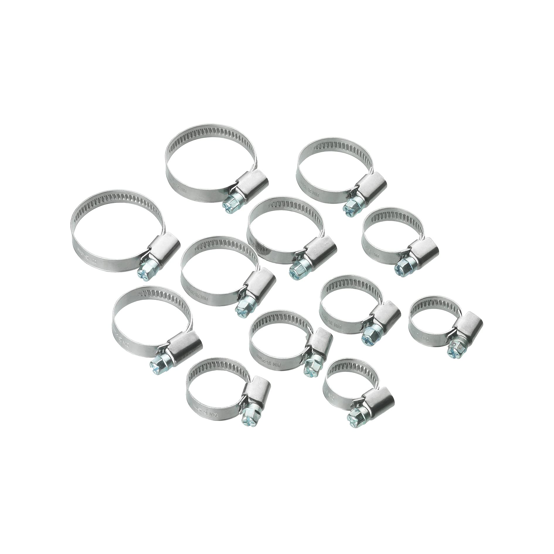 CON:P Schlauchschellen-Set 12-teilig – Verschiedene Spannweiten