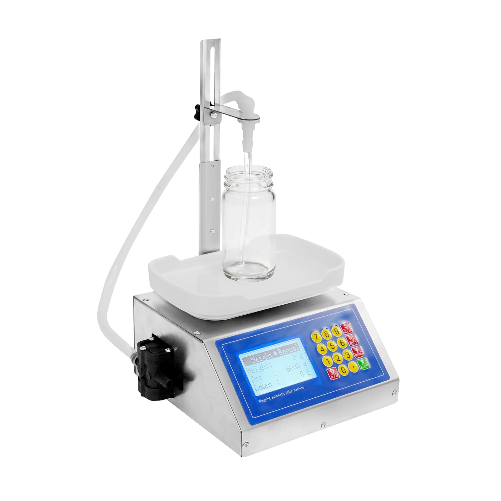 Präzise Membran-Flüssigkeitsfüllmaschine mit LCD-Display, in Lebensmittelqualität, Intelligente quantitative Induktionsfüllmaschine mit hoher Präzision für Getränke, Sojasauce, Essig, Reagenzien