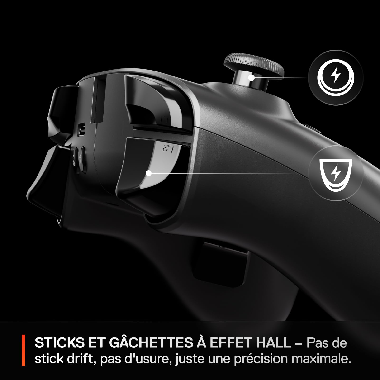 SteelSeries Manette de gaming Bluetooth sans fil Nimbus Cloud - Manette Cloud double mode - iPhone, iOS, iPad, Apple TV, Android, PC - Batterie 20h - Capteurs à effet Hall - Multi-ports USB-C