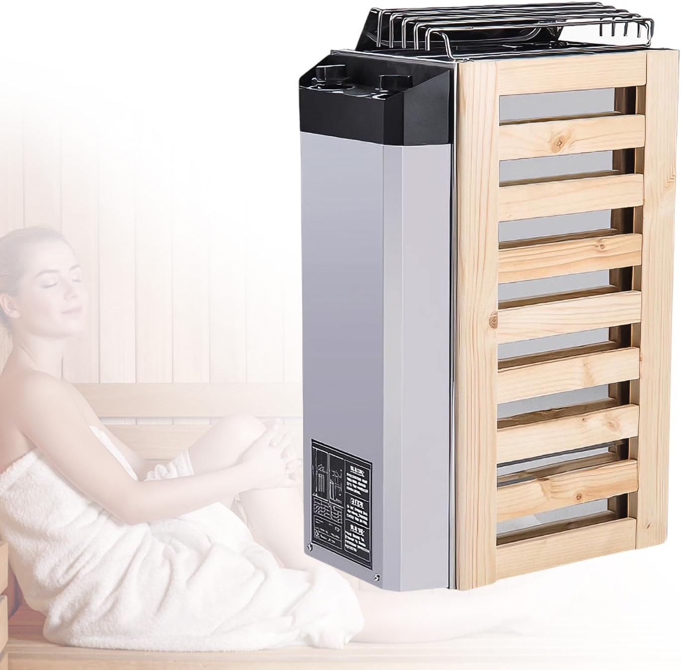 Stufa sauna 3.6kW acciaio inox per casa e hotel