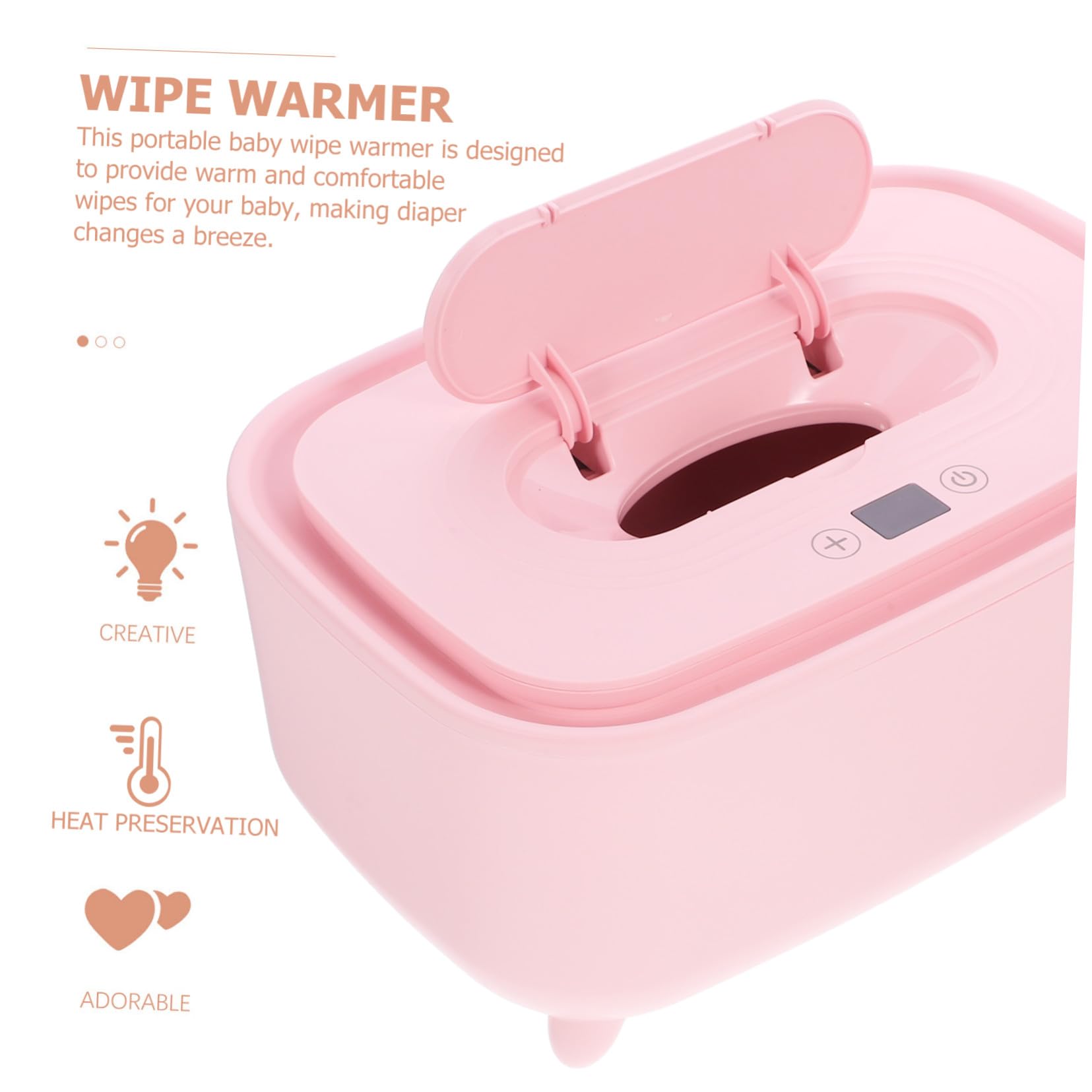 Anneome -lingettes Portable USB Température Réglable Distributeur de Lingettes Humides pour Maison Voyage et Protection Douce pour Peau Délicate