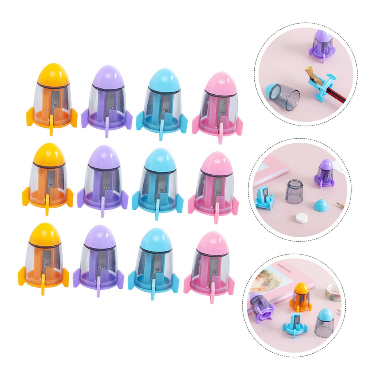 MAGICLULU 36stücke Teiliges Bunter Anspitzer Für Junge Mädchen Tragbare Niedliche Hand-anspitzer Für Schulkinder Kreatives Design Leicht Und Platzsparend Für Schulgebrauch Und