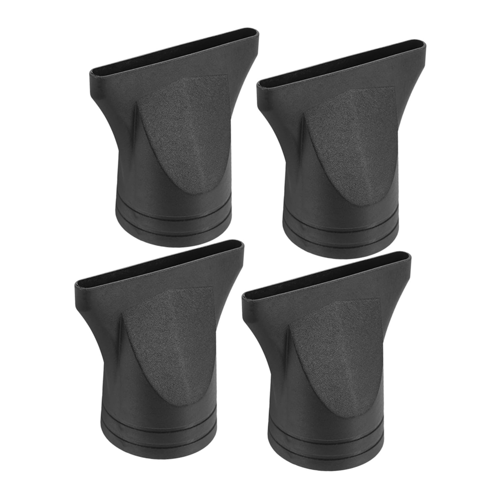POPETPOP Boquillas para Secador de Pelo 4 Piezas Adaptador Estrecho Accesorio para Cabello Rizado Repuestos para Secadores de 4-4,8 Cm Plástico Negro Resistente Alta Compatibilidad