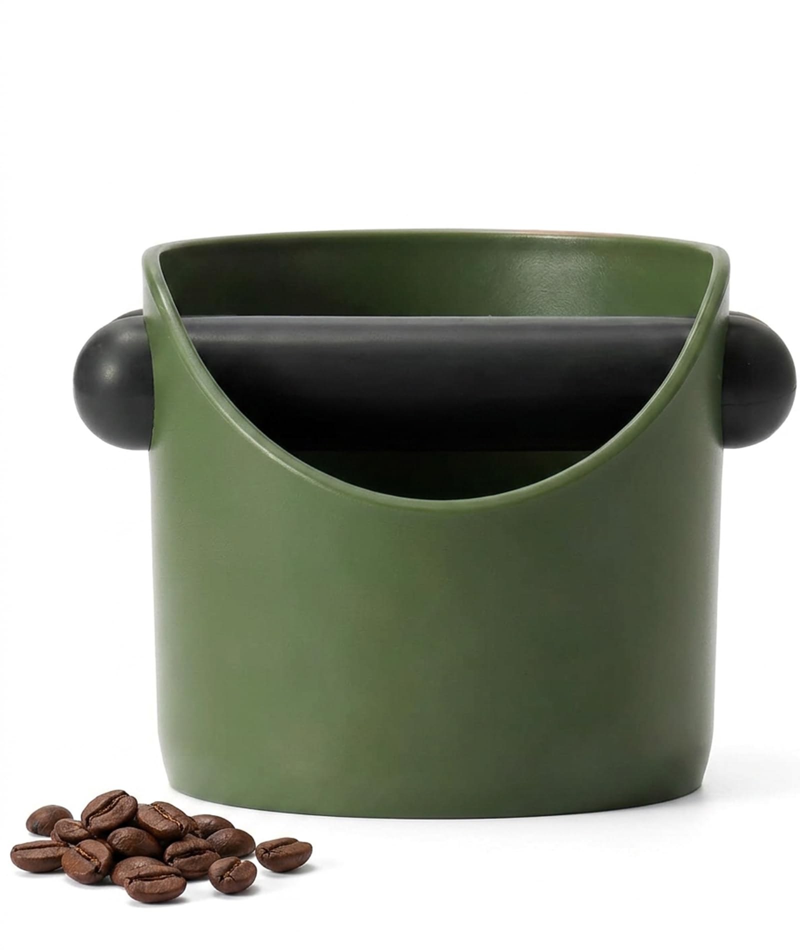 Coffee Knock Box, Espresso Coffee Knock Box Accessory, Compact Coffee Station Organizer, Green Coffee Grounds Container for Home Baristas-image-25
