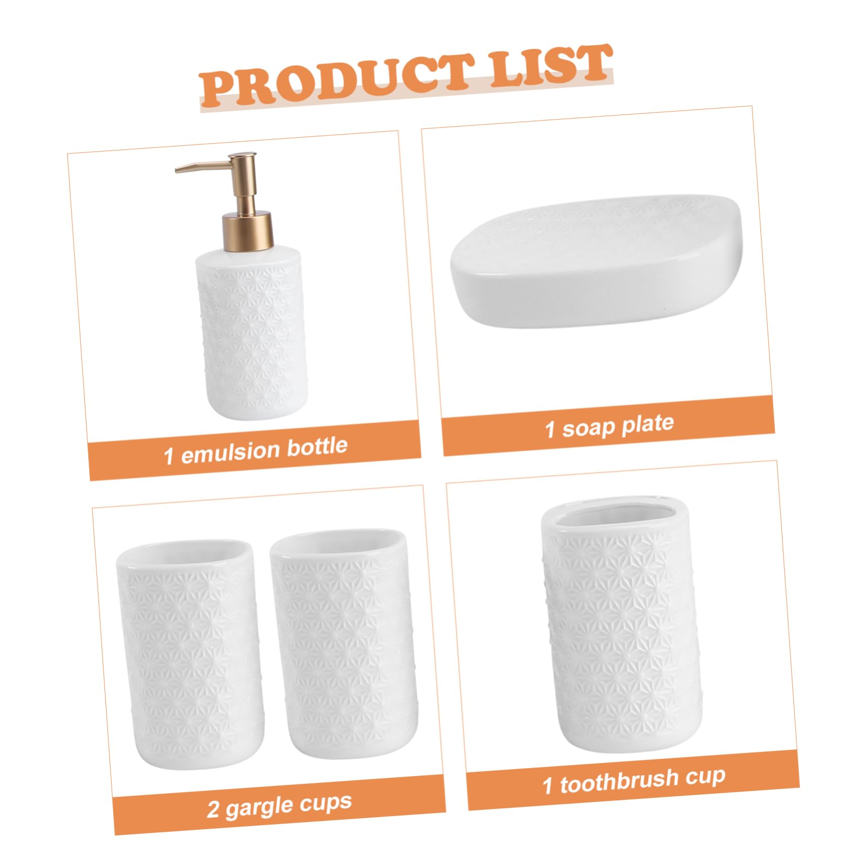 MAGICLULU Dispensador Pasta De Dientes y Jabón Accesorio Baño Vaso Cepillo Dientes Gárgaras