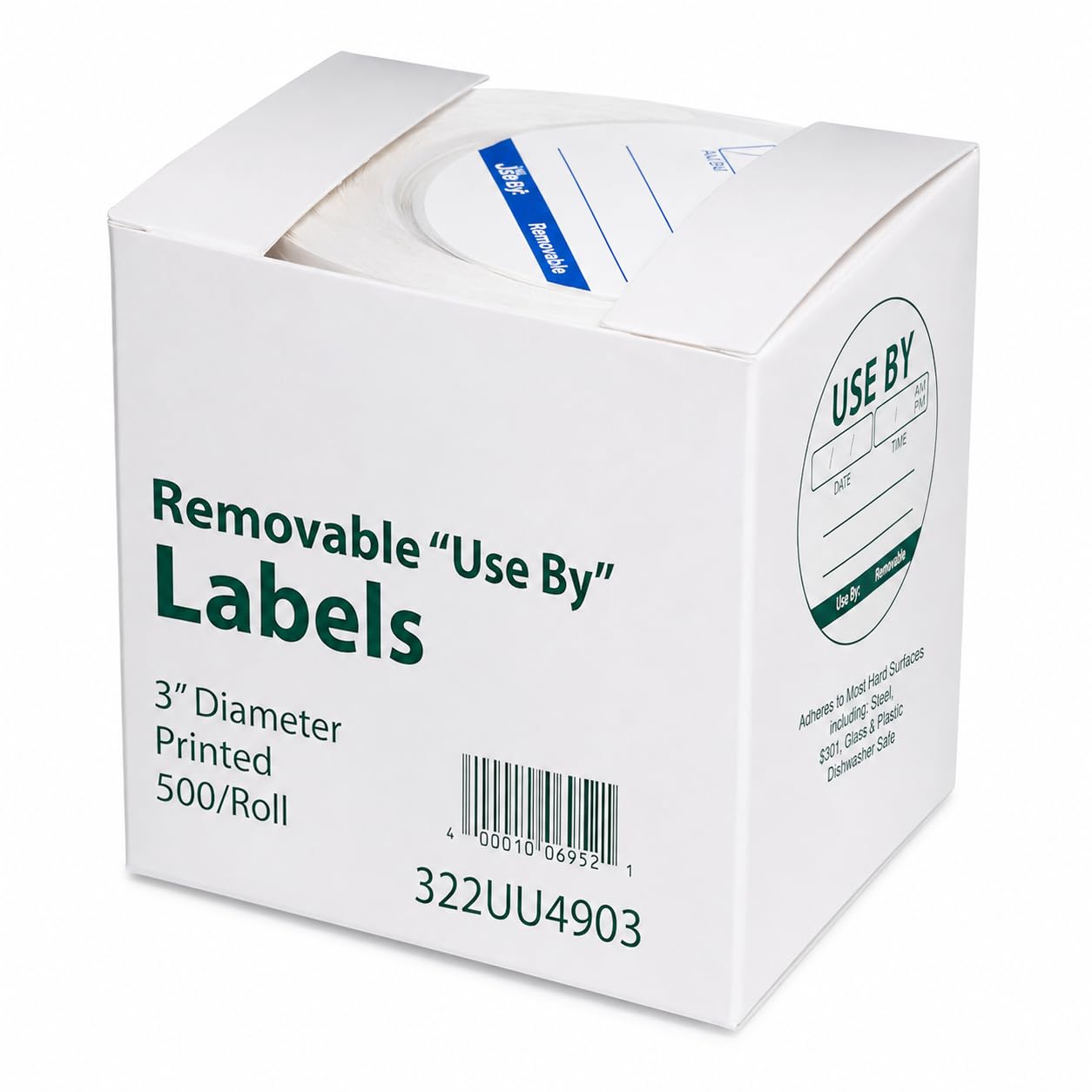 3 Inch Round Removable Food Rotation Labels by Glownary – Paper, Blue, Model 322uu4903
