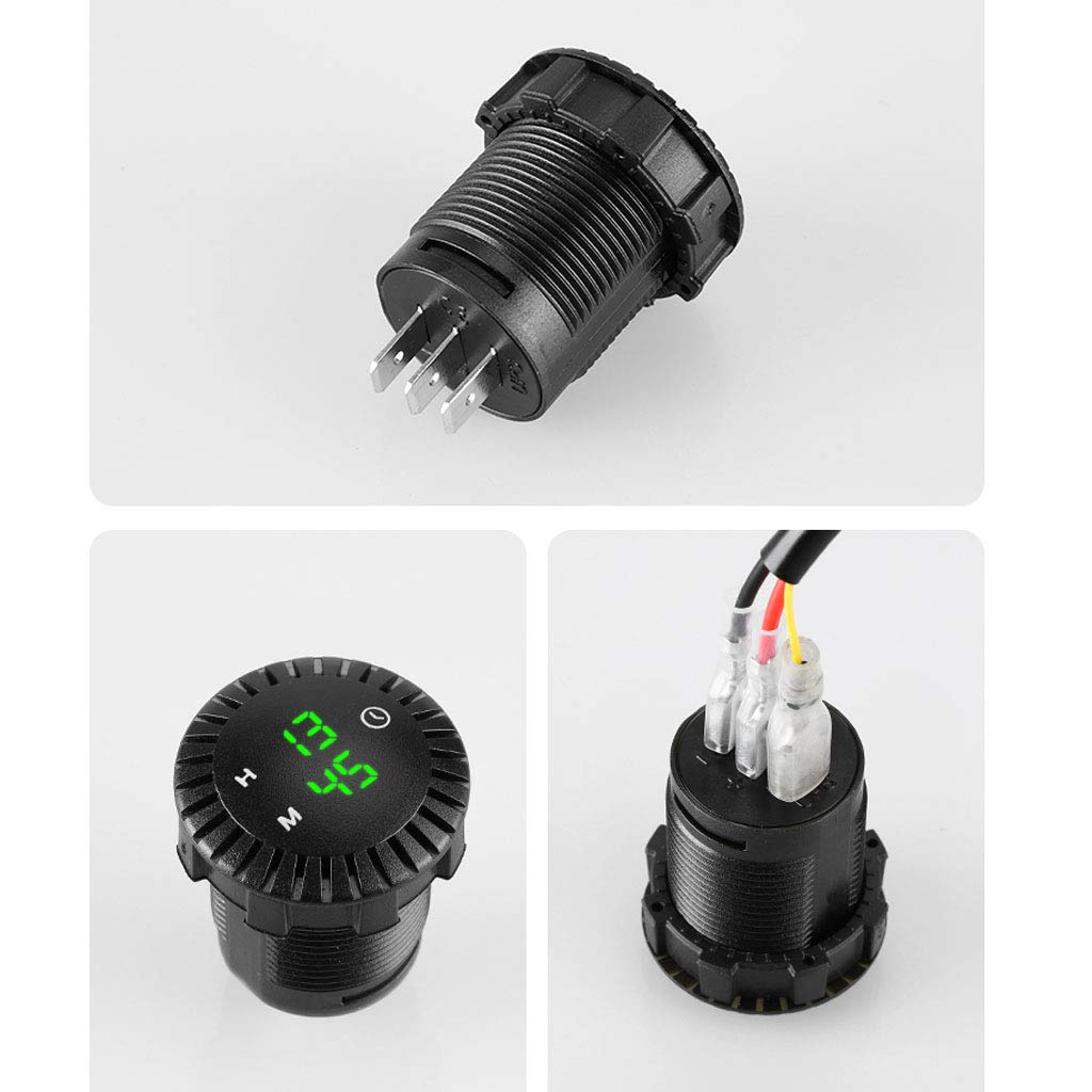Affichage à LED d'horloge numérique tactile de moto de camion de bateau de voiture des véhicules à moteur de Buwei 12V / 24V