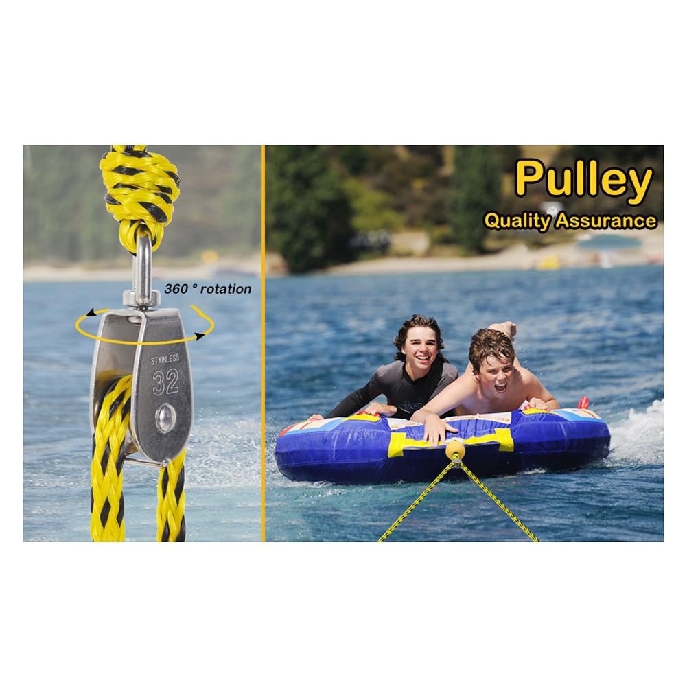 Corde Remorquage Portable Bouée Tractée Ski Wakeboard Polyvalente