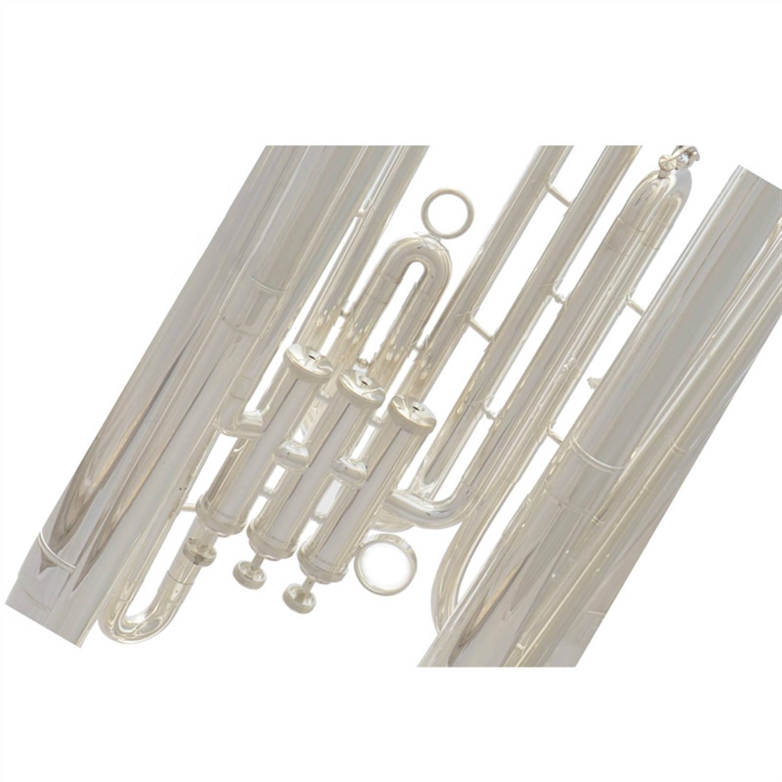 Professionelles euphonium Instrument Muzyczny Puzon Trzyklawiszowy Posrebrzany Puzon Eufoniczny