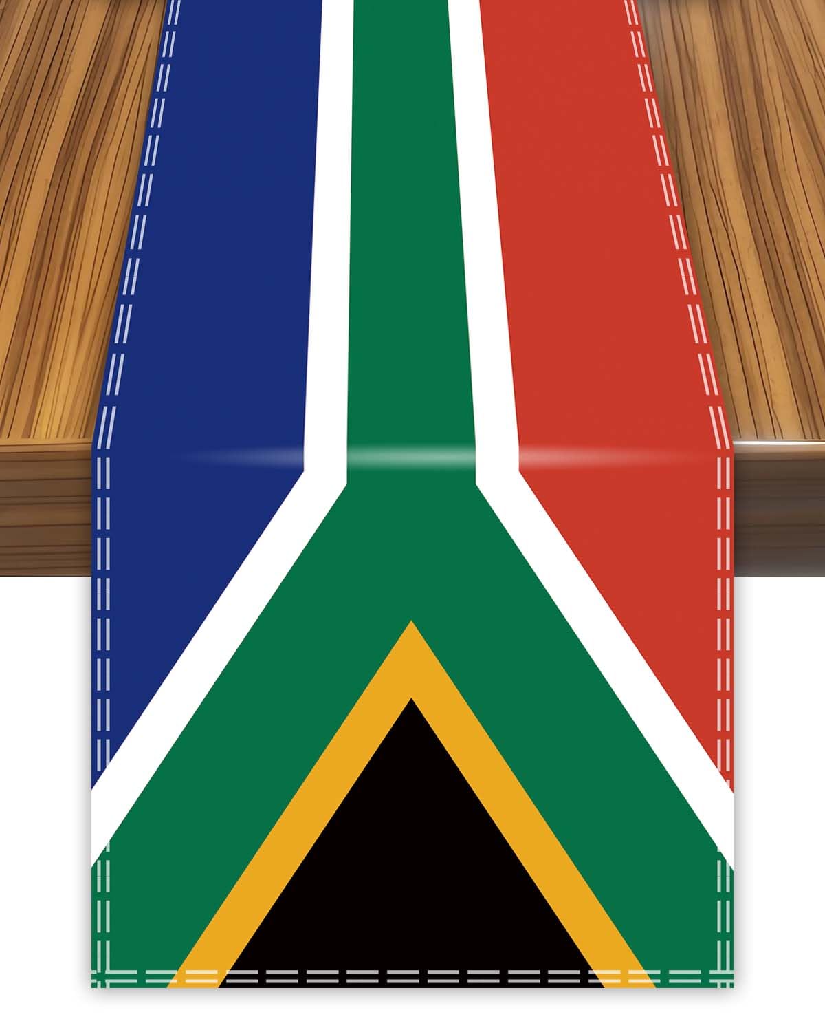 Petite Pine South Africa Table Runner,Nssouth Africans Flag Tablecolth For Dining Home Decor