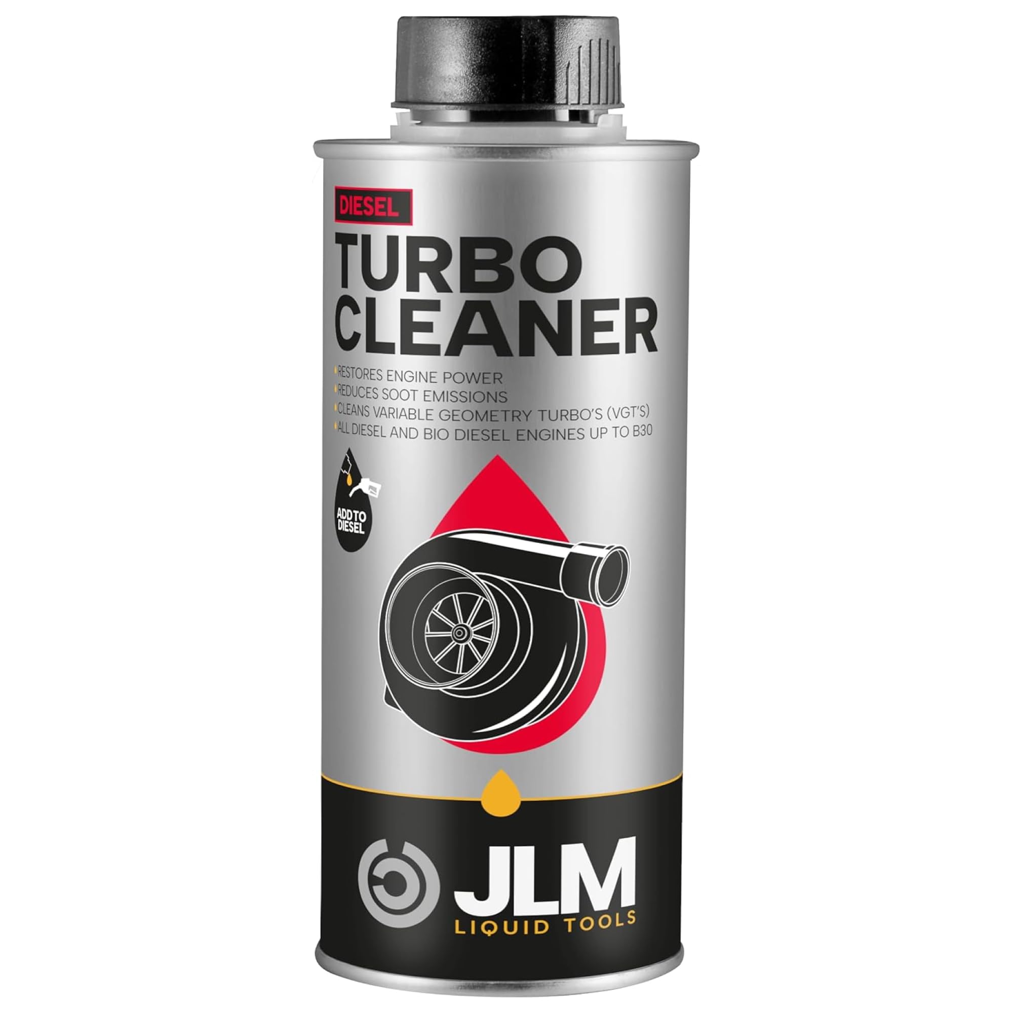 JLM Diesel Turbo Cleaner | Advanced Fuel Additive for Engine Maintenance, 500ml (J02380)