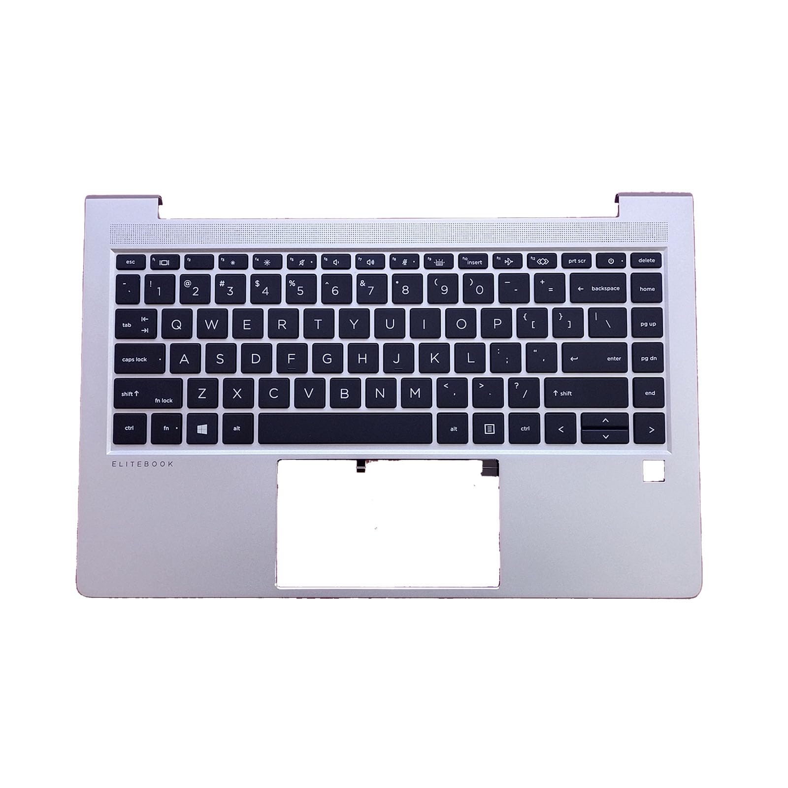 D-KXCPELE Replacement for HP Elitebook 640 G9 Laptop Upper Case Palmrest Backlit Keyboard Assembly Part N17709-001 Silver