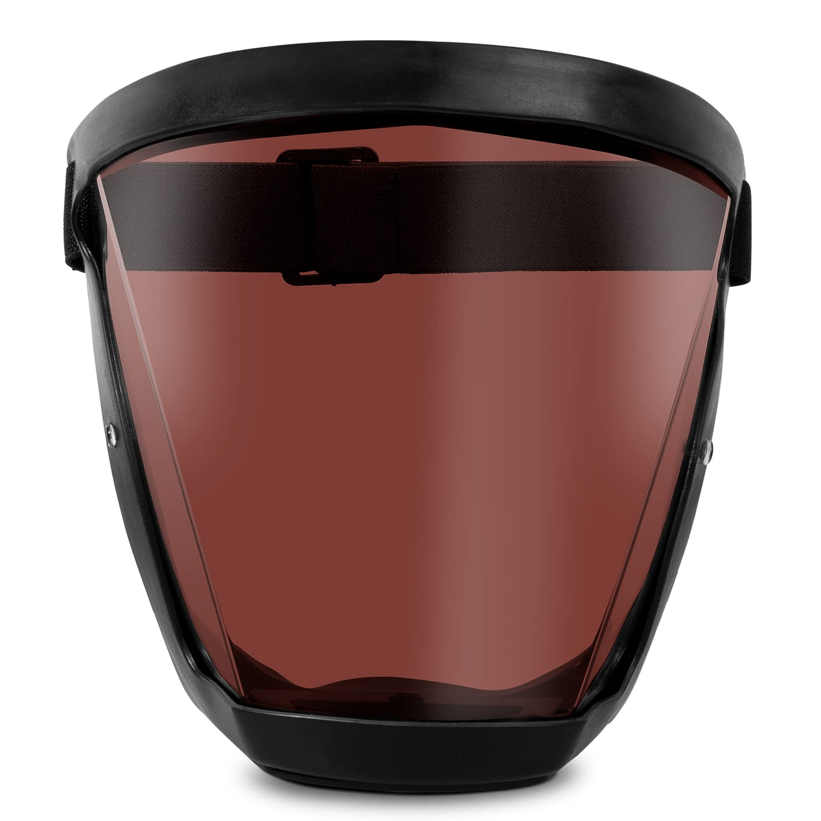 Zoldag Super Protective Face Shield Anti-Fog Full Face Safety Shield Unisex Face Protection with Detachable Flter (Black and Brown)