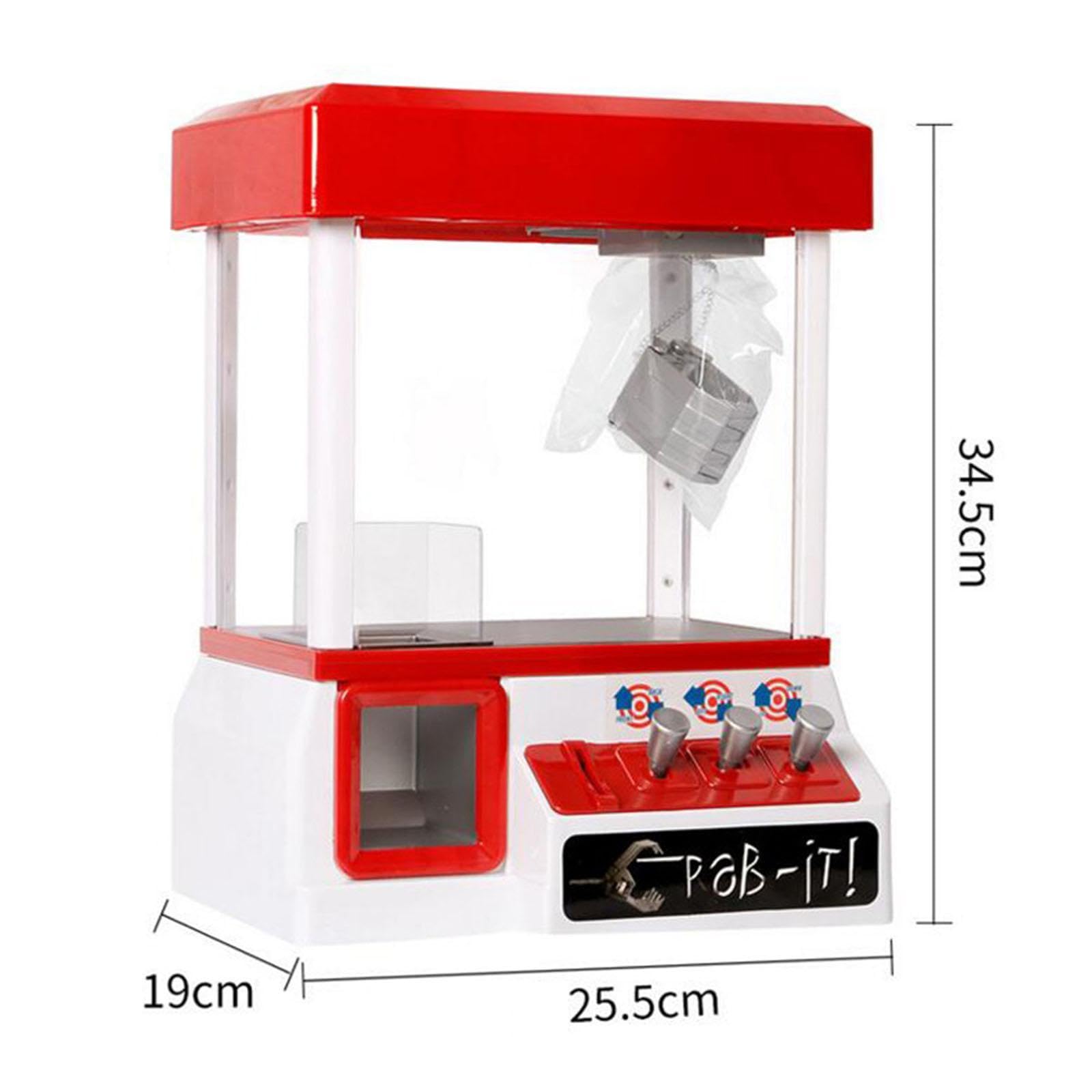 Máquina de Agarre de Juguetes con Forma de Garra para Niños, Juguete para Caramelos, Mini Máquina de Agarre de Garra de Arcade Pequeña para Fiestas In