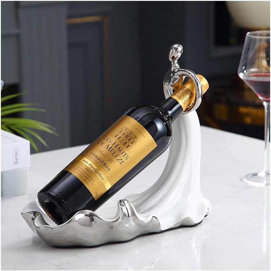 Amazon｜ワインラック ワインボトルホルダーセラミックダンサーワインラックホームキッチンテーブルアート装飾ワイン棚のシンプルなワイン