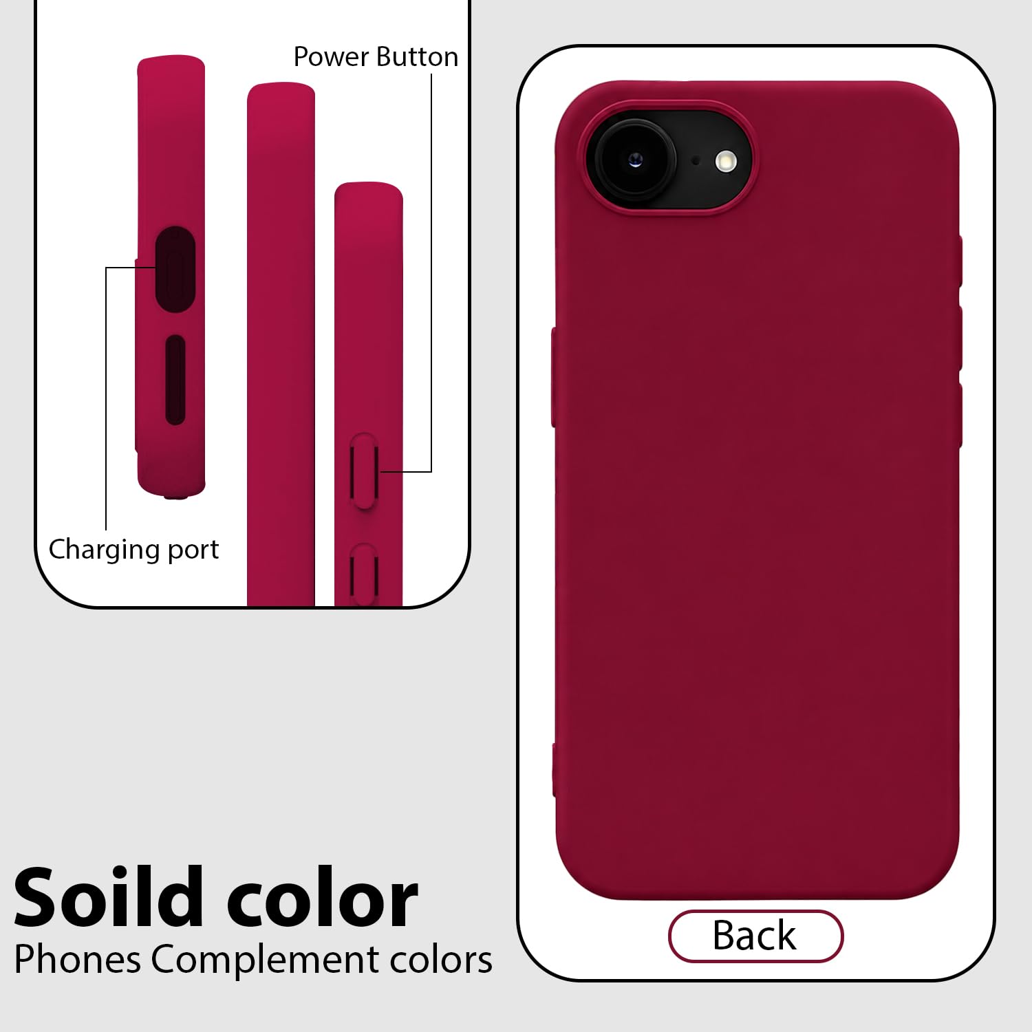 KACA Silicone Case for iPhone 16e/17e - Shockproof & Stylish -6 KACA Silicone Case for iPhone 16e/17e - Shockproof & Stylish -6