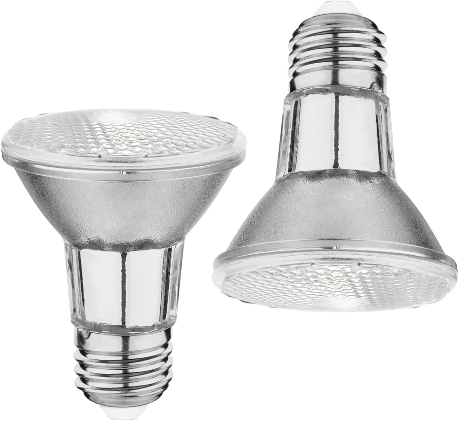 PAR20 7W LED Range Hood Light, 595lm, Waterproof IP65, Replaces 50W Halogen Cup, E26, Dimmable, Warm White, 120V, Spot Bulbs for Kitchen Appliances, Track Lighting, Outdoor Landscaping, Pack of 2