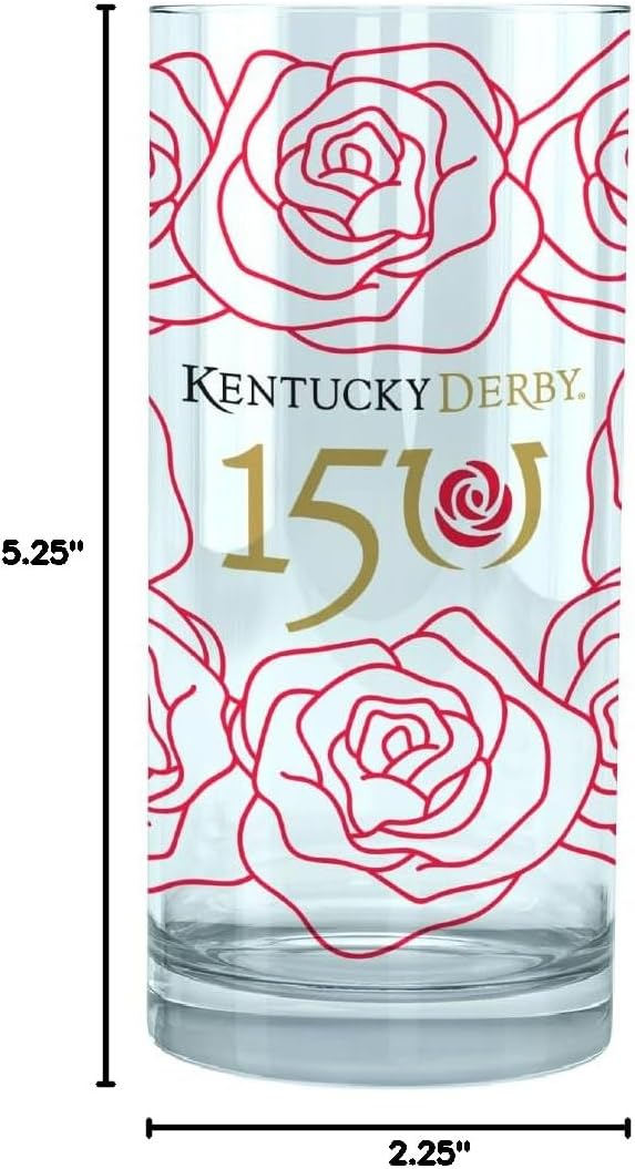 Kentucky Derby 2024 Official Mint Julep Glass (12oz) for the 150th Running of the at Churchill Downs