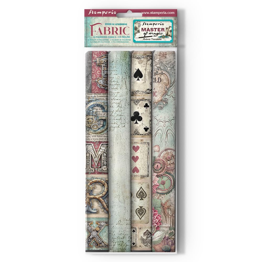 Stamperia - Fabric for Scrapbooking, Albums, Bullet Journalling and