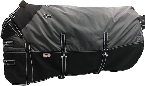 Miniatura 6 de Majestic Ally Manta de nailon Ripstop 600 D con cobertura impermeable, pesada, resistente a la lluvia y a la intemperie, para otoño o clima frío en