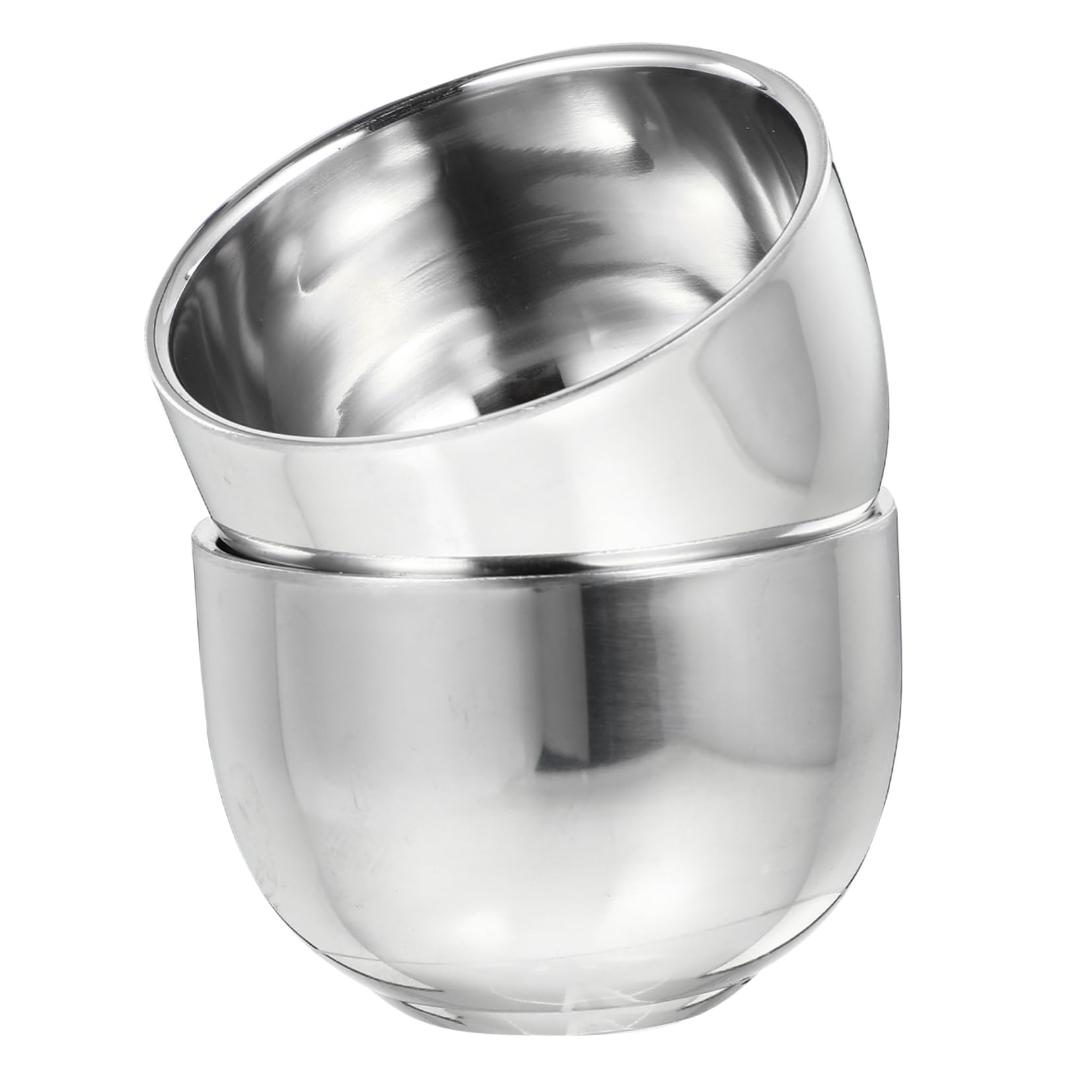 HAPINARY Men's Shaving Cream Bowl Bubbling Bubble Brush Vessel Stainless Steel Shaving Bowl for Men