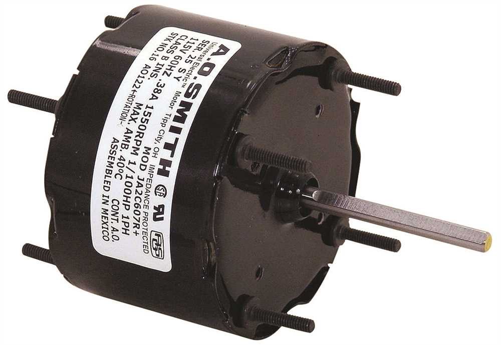 Fasco D540 General Purpose Motor with power cord and shaft