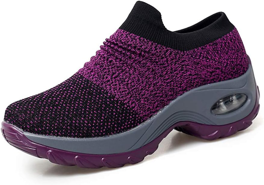 Women's Casual Walking Shoes Comfortable Loafers Slip-On Nursing Shoes Fashion Platform Sneakers