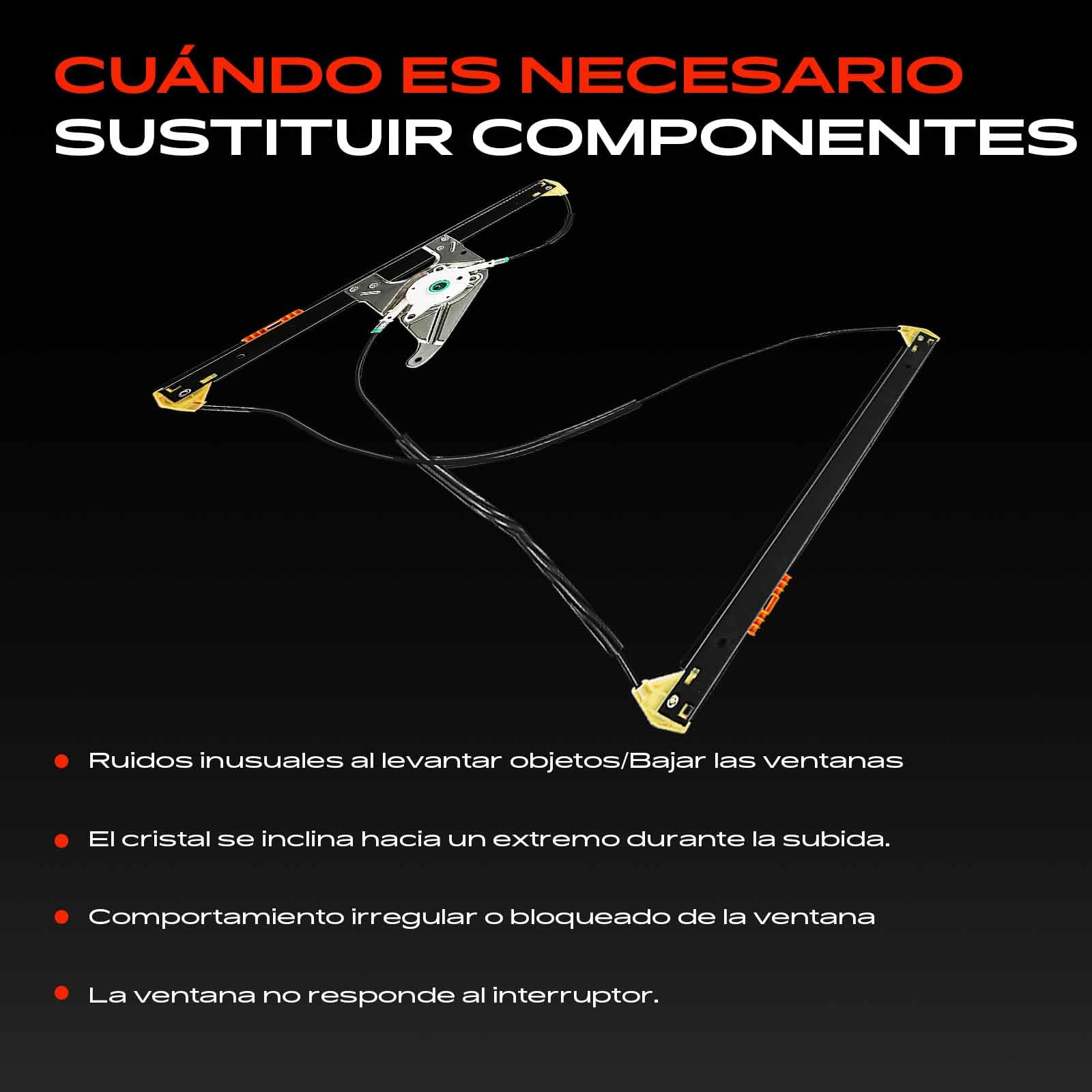 Frankberg Regulador de ventana eléctrico sin motor delantero izquierdo | eléctrico, sin Motor, Al frente, izquierda, 8L3837461; 8L3837461; Compatible con: A3 8L1