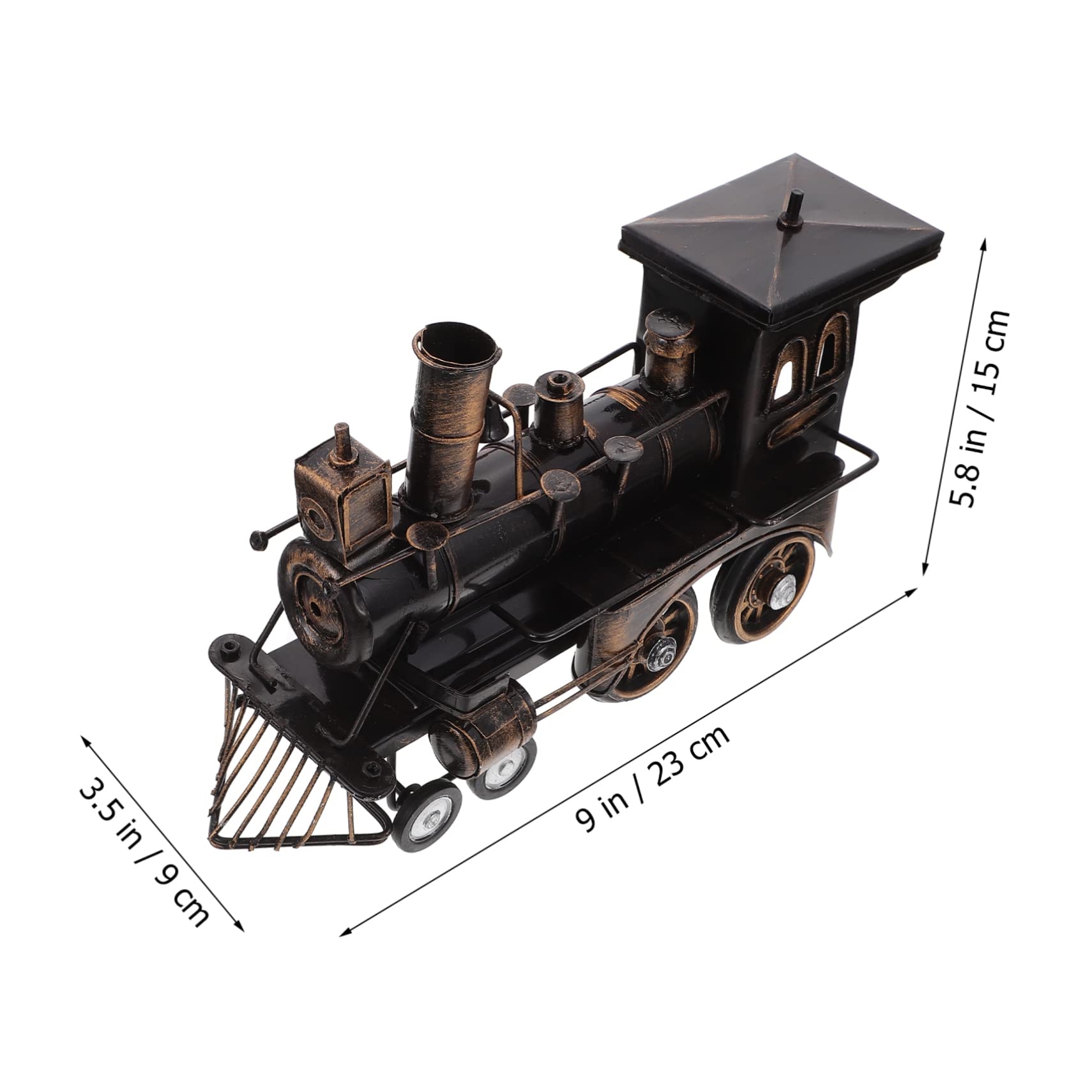 Alipis Alloy Locomotive Model Train Tabletop Decoration Desktop Loco Sculpture for Adults