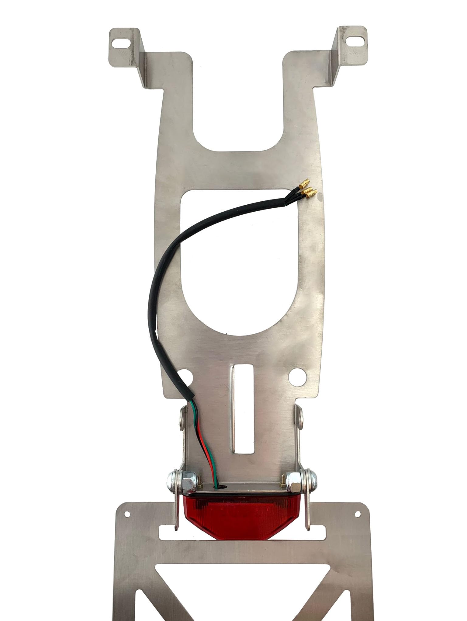Kennzeichenhalter für KTM EXC 2012-2016 klappbar Motard Enduro (ohne Lackierung roter Strahler)