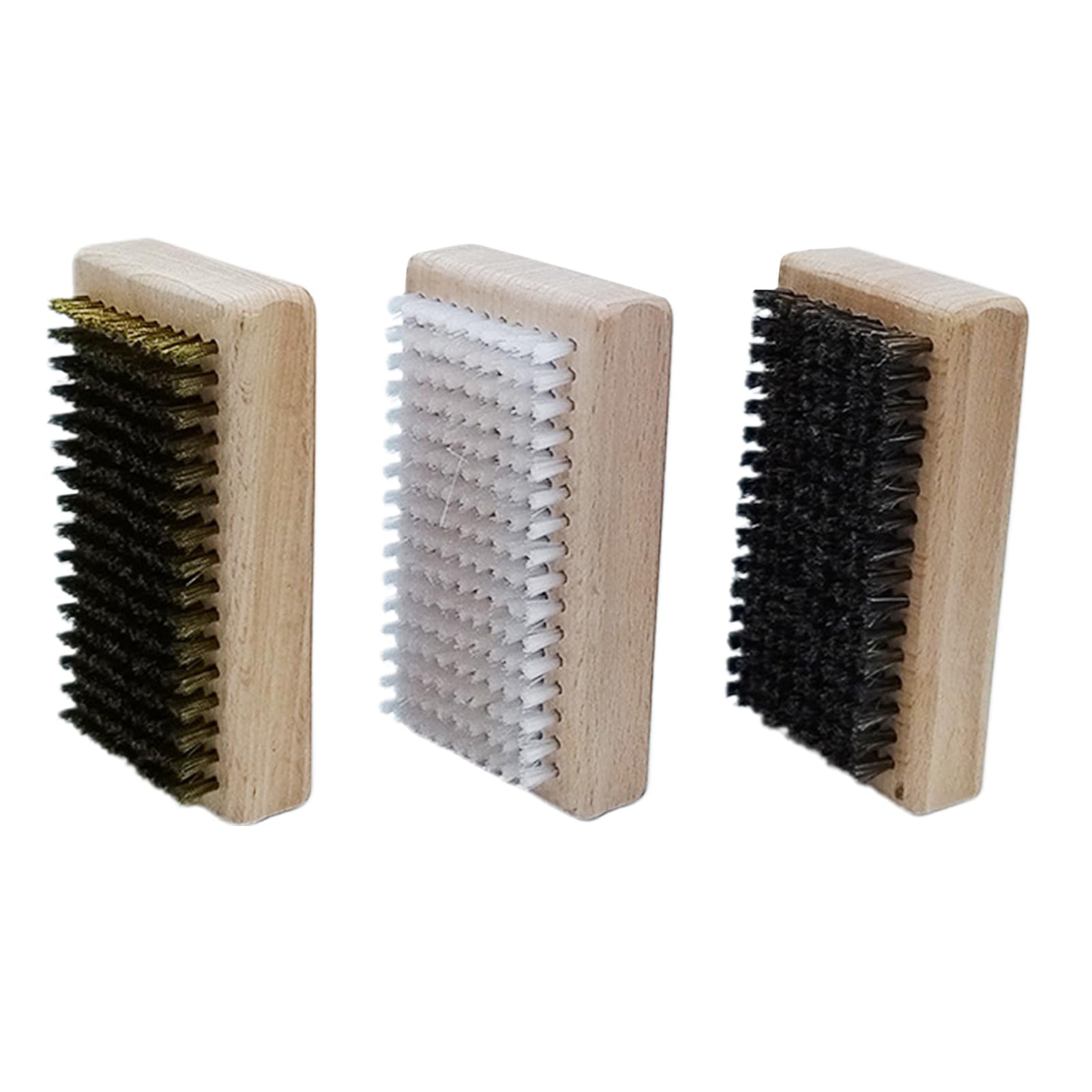 Brosses à fart de ski, brosse à de snowboard - Ensemble de 3 brosses | à polir pour planche de ski - Brosses à d'extérieur portables, brosse à de réparation de Ski comprenant du crin de