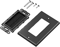 Vista 4 de Iwillink Placa de pared de cepillo (paquete de 5), inserto de paso de cable para cables, correa de acceso de cable de una sola banda, enchufe