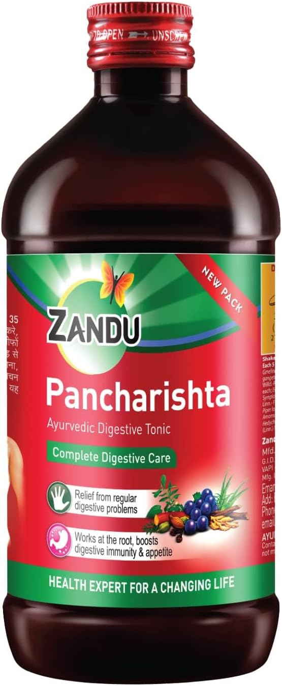 Zandu Pancharishta Ayurvedic Digestive Tonic - Pack of 15 Days | 900 ml