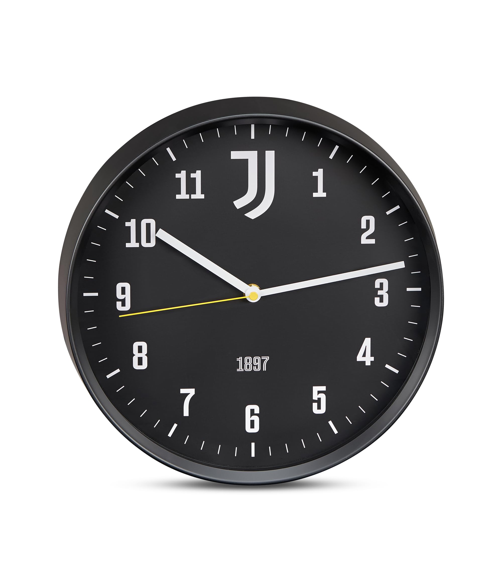 Seven Juventus Quartz Wall Clock with Continuous Movement - Official Product - Football Gift Idea for Children and Adults