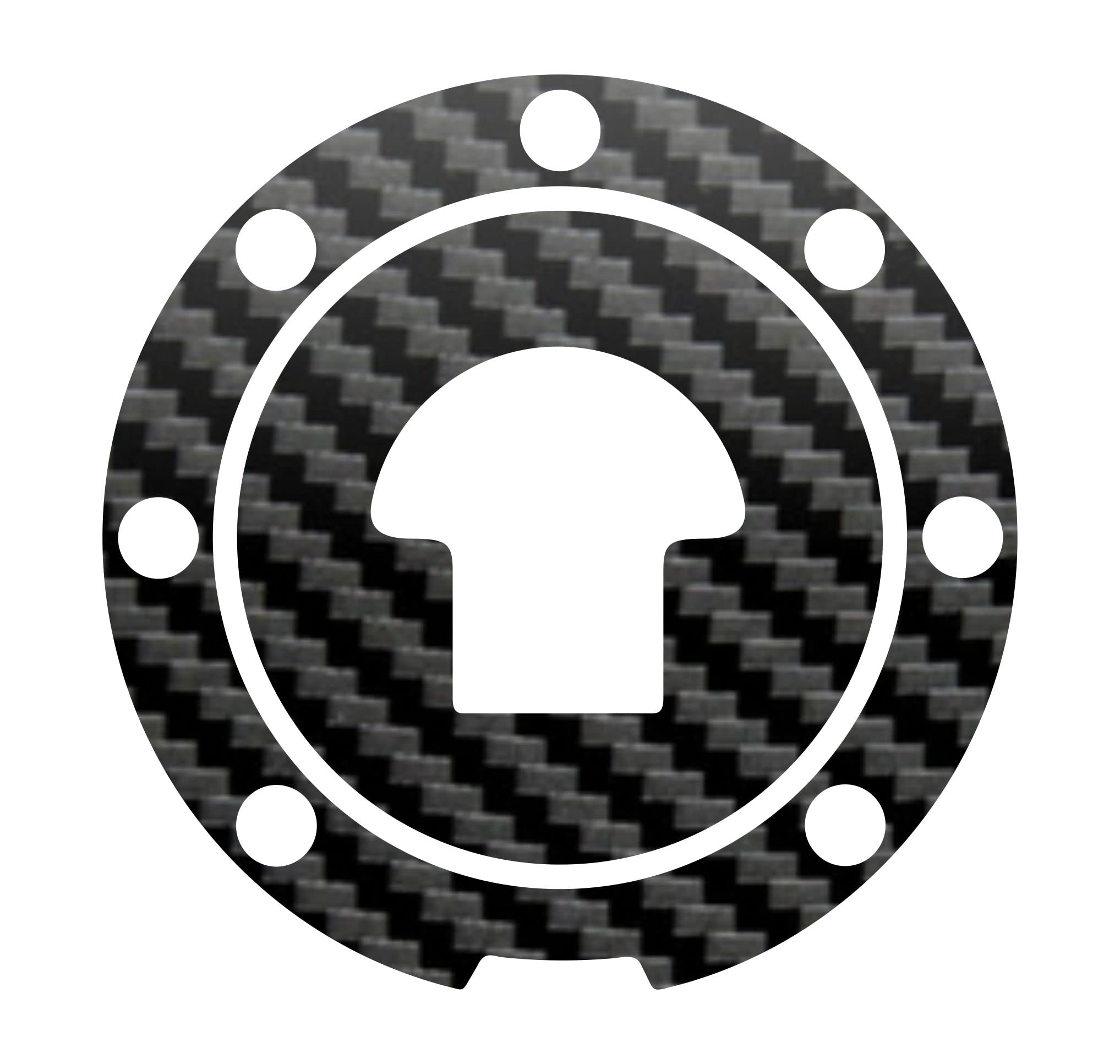 Adesivo Protezione Tappo Serbatoio Per Honda CBR 600 RR (2003-2007) - Carbonio Nero, Made In Italy - Foto 5