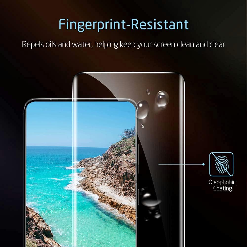 [2+2 Pack] Galaxy Note 10 Plus Screen Protector,9H Tempered Glass, Ultrasonic Fingerprint Compatible, HD Clear,Bubble-Free,3D Curved for Samsung Note10 Plus 5G Glass Screen Protector