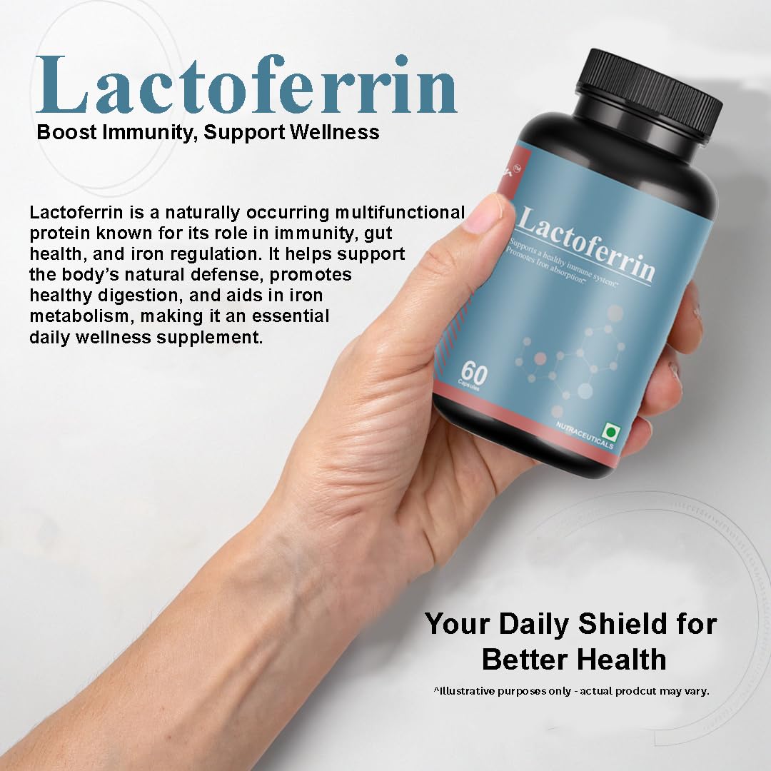 Lactoferrin 60 Veg Capsules | Immune Support, Iron Absorption, Gut Health & General Wellness | Natural Protein Supplement for Men & Women — Amazon image 4