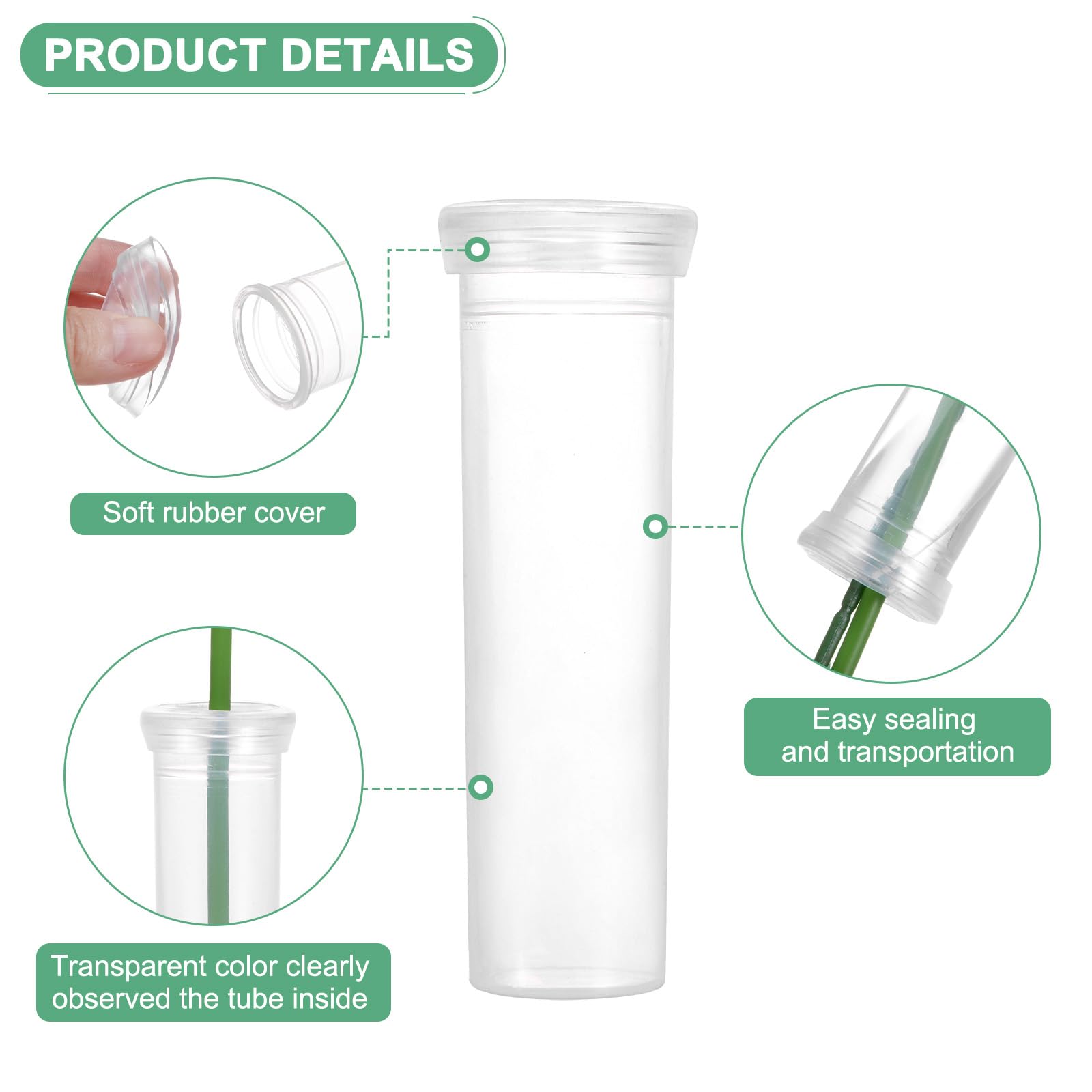 M METERXITY 10-Pack Floral Water Tubes - Image 2